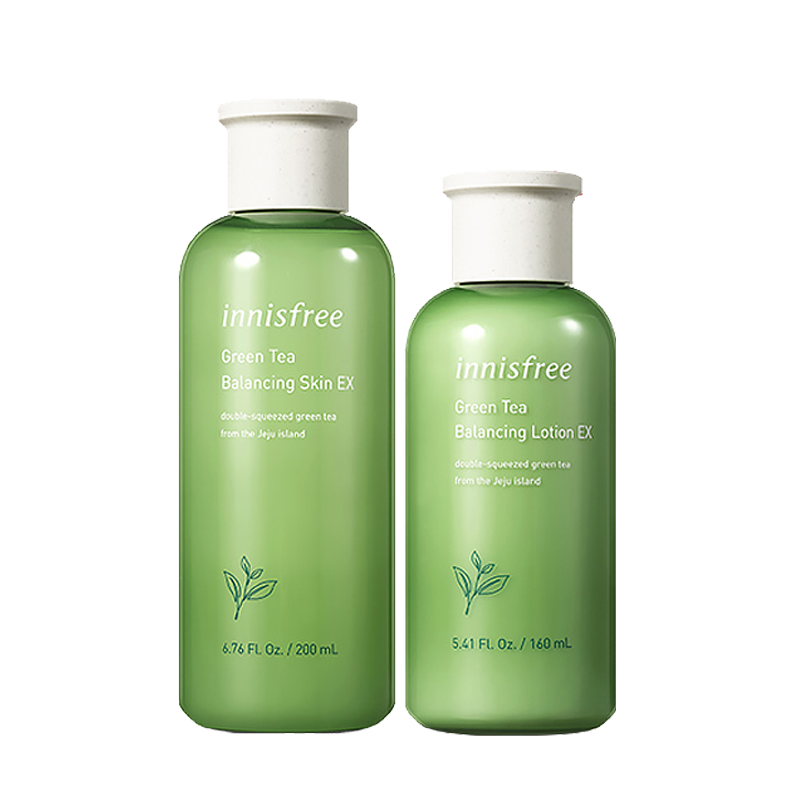 悦诗风吟 绿茶精萃保湿水乳套装