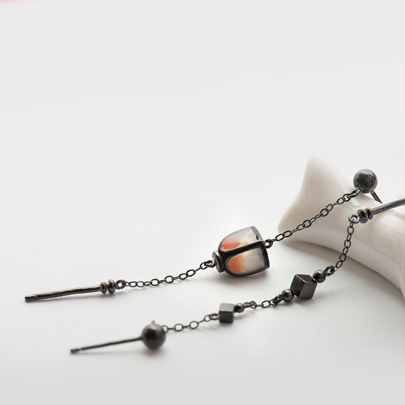 花芽国风元素华灯初上耳钉