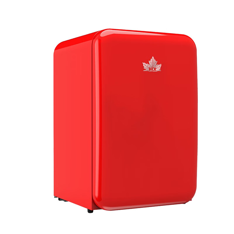 哈士奇 家用小型复古单门冰箱