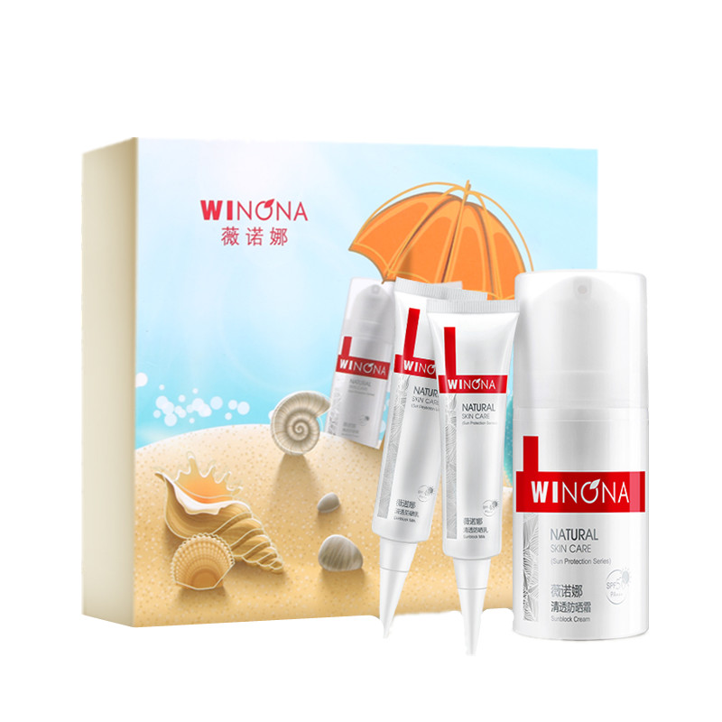 薇诺娜 悠享夏日防晒三件套