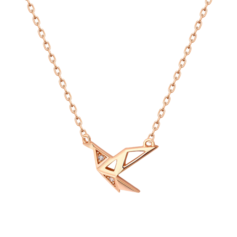 JG 千纸鹤森系项链