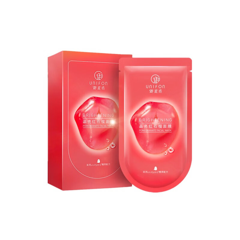 御泥坊晶亮红石榴面膜