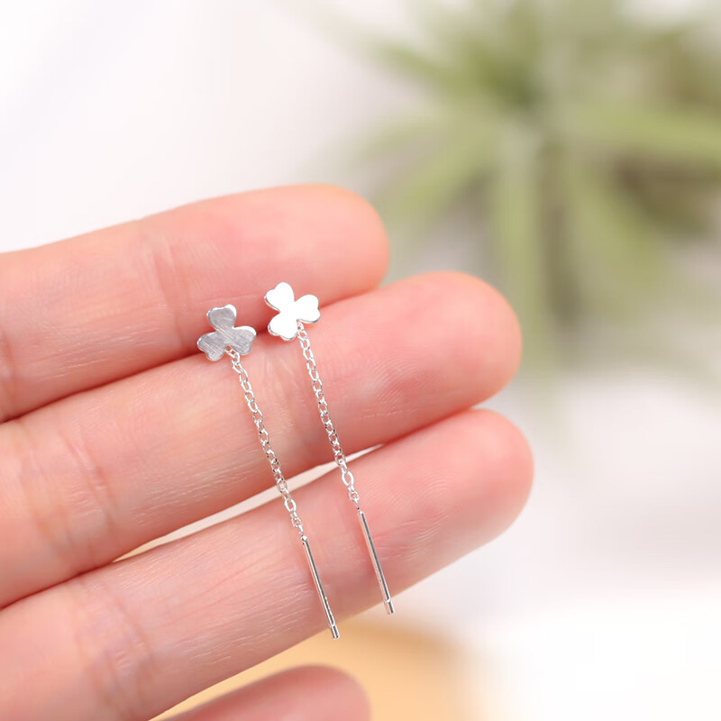 曼蒂娅 三叶草耳线耳饰