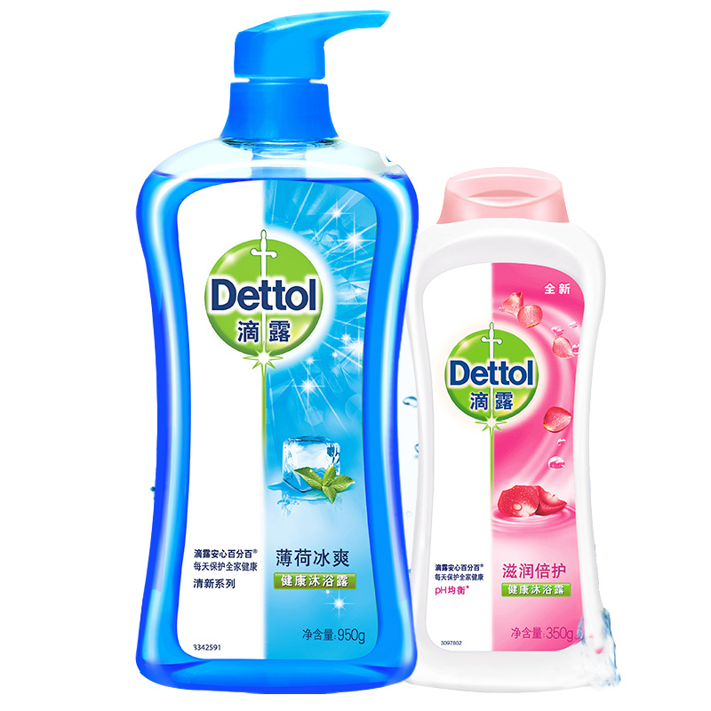 滴露 薄荷冰爽沐浴露