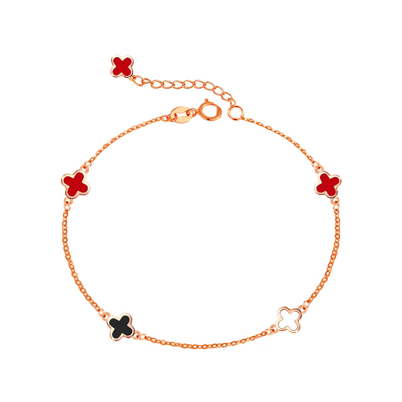 法瑞纳 四叶草玫瑰金手链