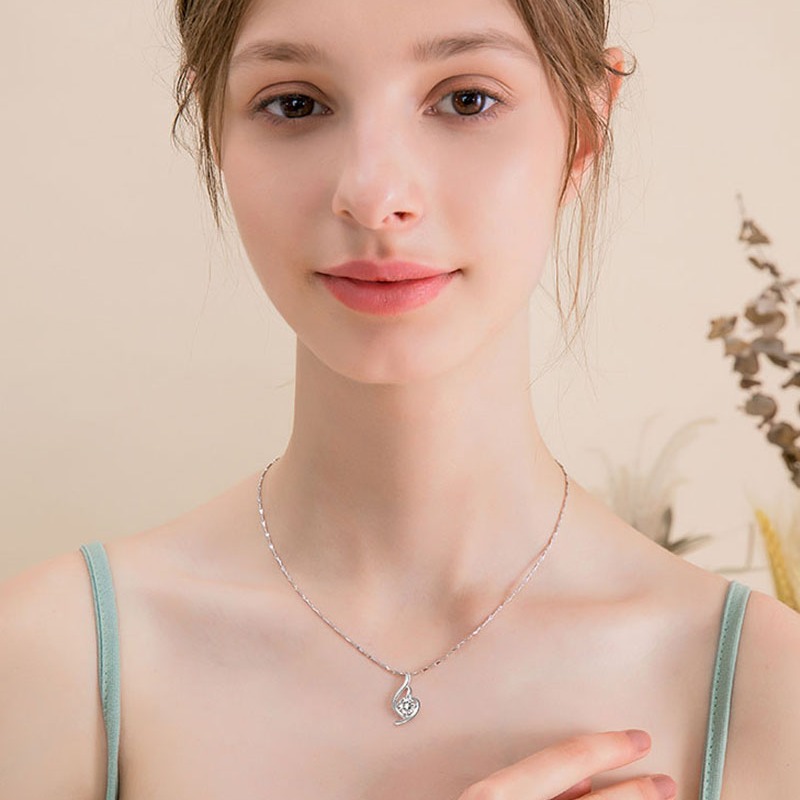 唯一 纯银女士锁骨链