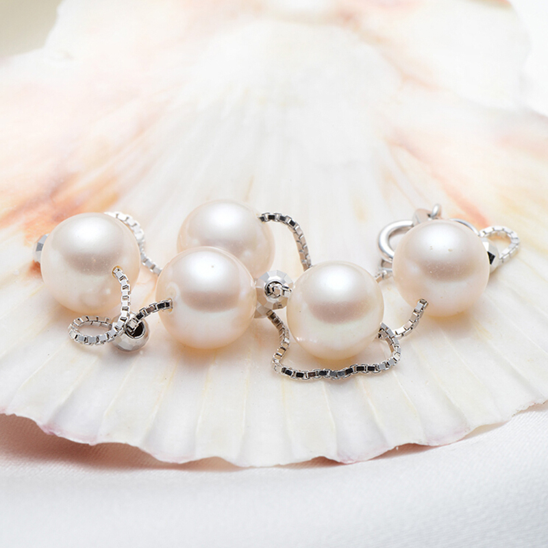 京润 淡水珍珠 白色手链