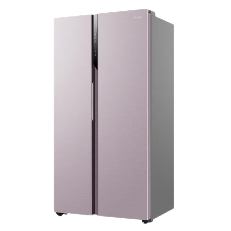 海尔 薄浅粉银双门冰箱