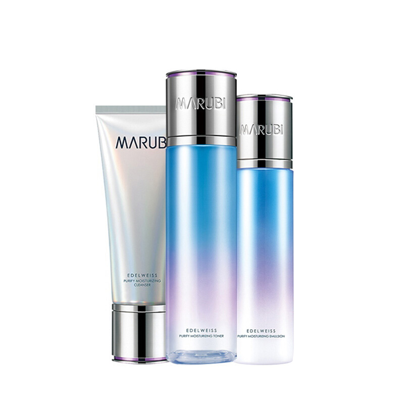 丸美 雪绒花纯净 水乳套装