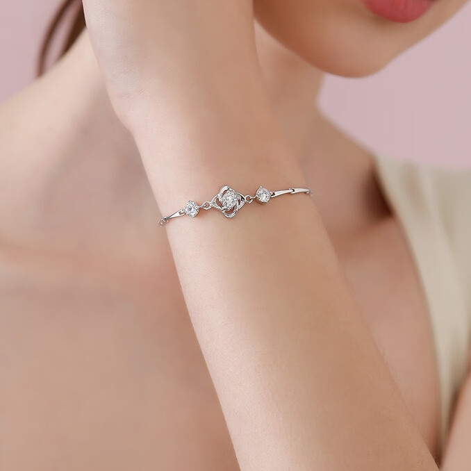 唯一 女士时尚银手链