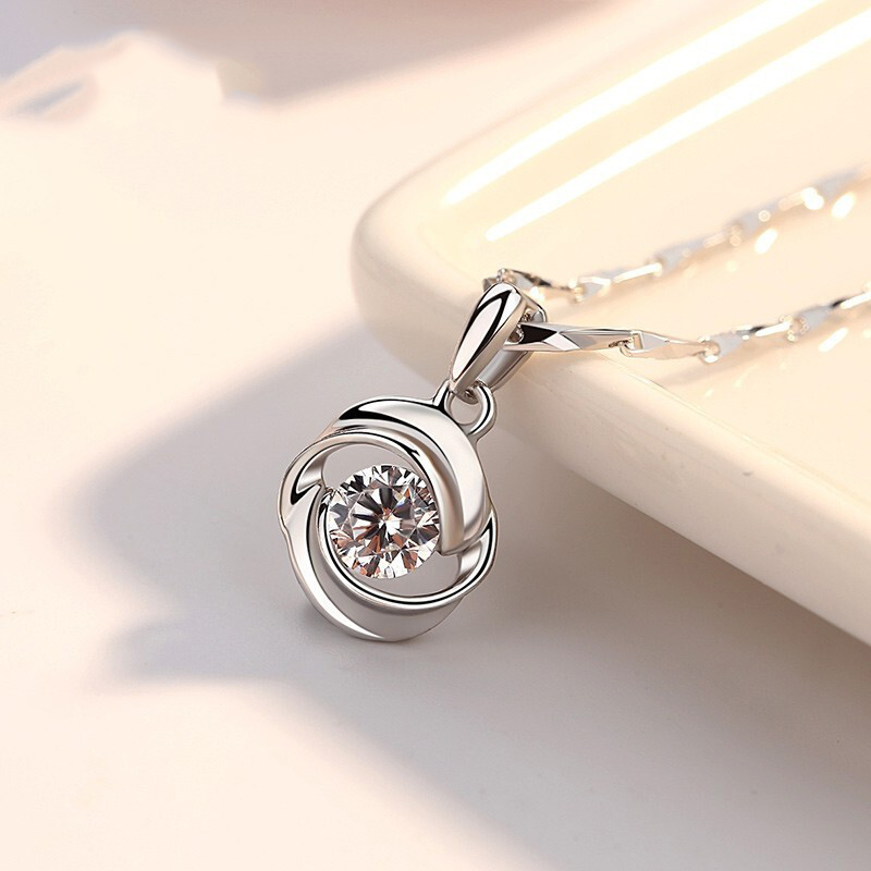 银千惠 女款镶钻锁骨链