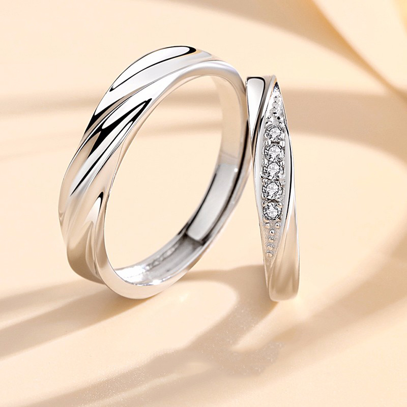 唯一s925银情侣戒指