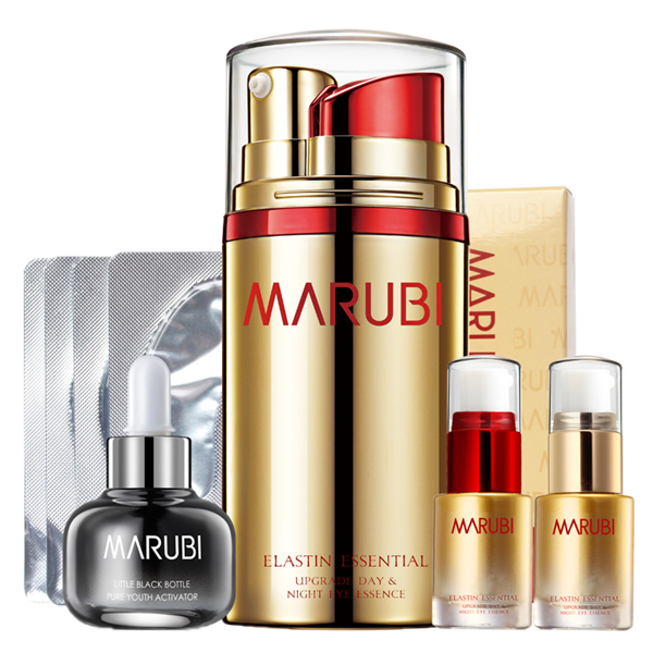 丸美 弹力蛋白日夜眼精华套装