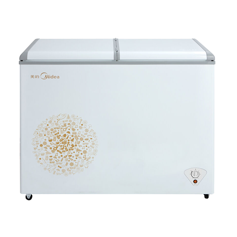 美的 双箱双温卧式冰箱