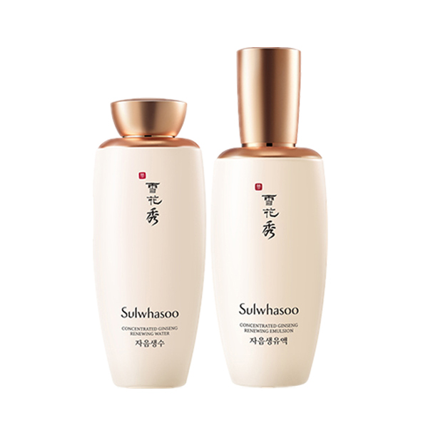 雪花秀 滋盈生人参焕颜水乳套装