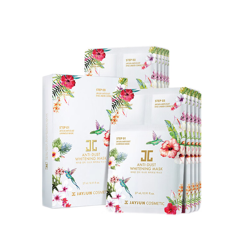 捷俊 防雾霾白透亮修护面膜