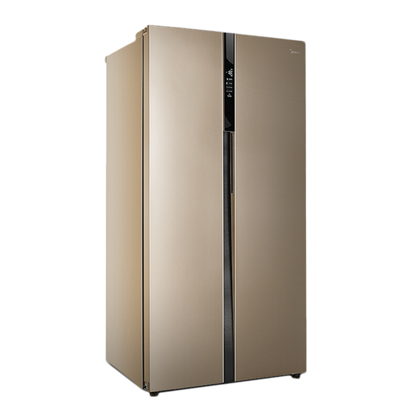 美的 对开门智能双变频冰箱