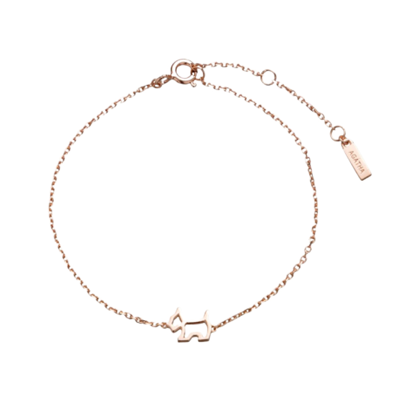 AGATHA 镂空小狗手链