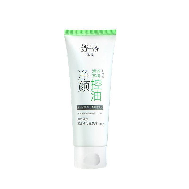 春夏 茶树控油净化洗颜泥洁面膏