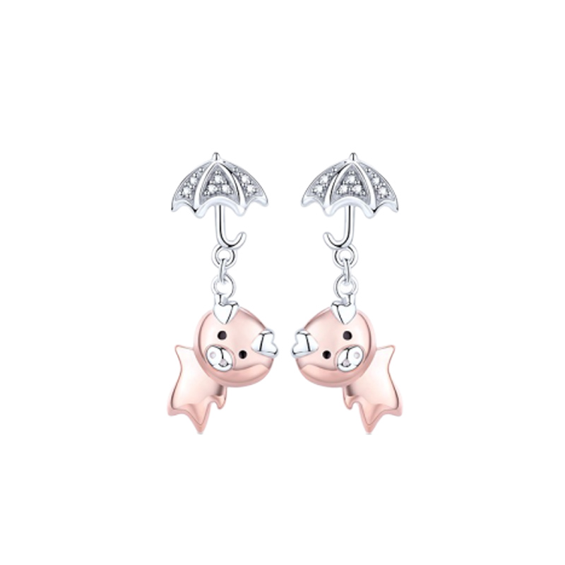 Mymiss 小猪造型耳饰