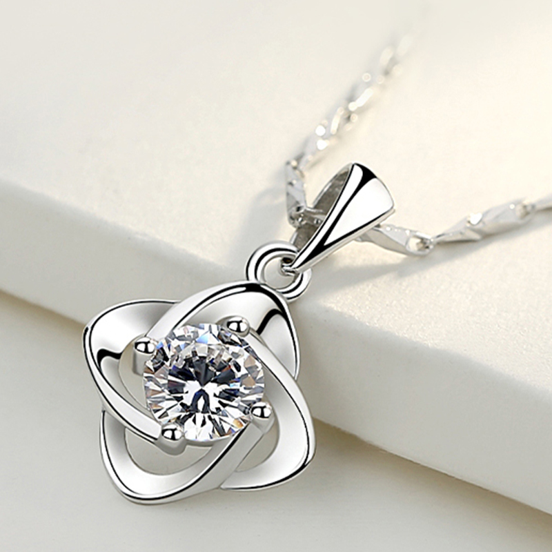 Winy 时尚简约纯银项链