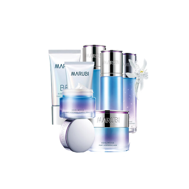 丸美 雪绒花纯净保湿 护肤套装