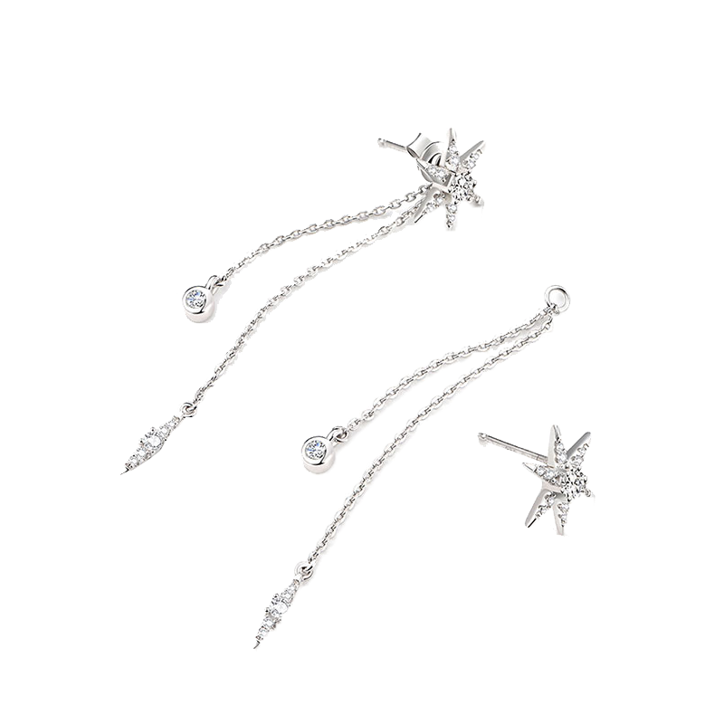 卡蒂罗 六芒星耳环