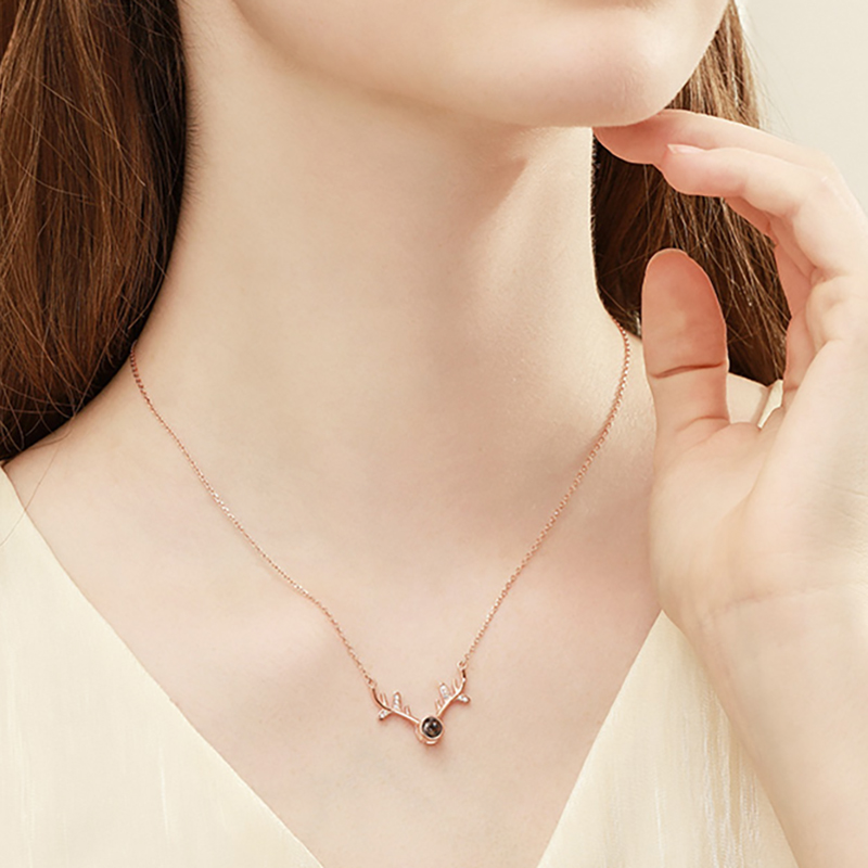 T400项链女 纯银潮流吊坠