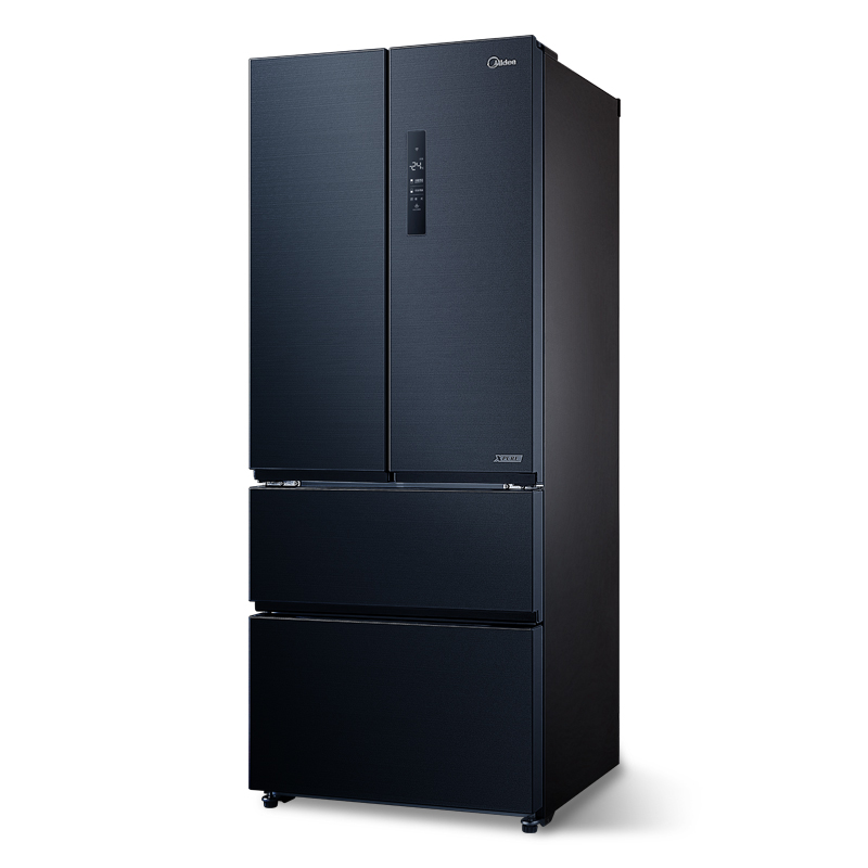 美的 莫兰迪灰双变频多门冰箱