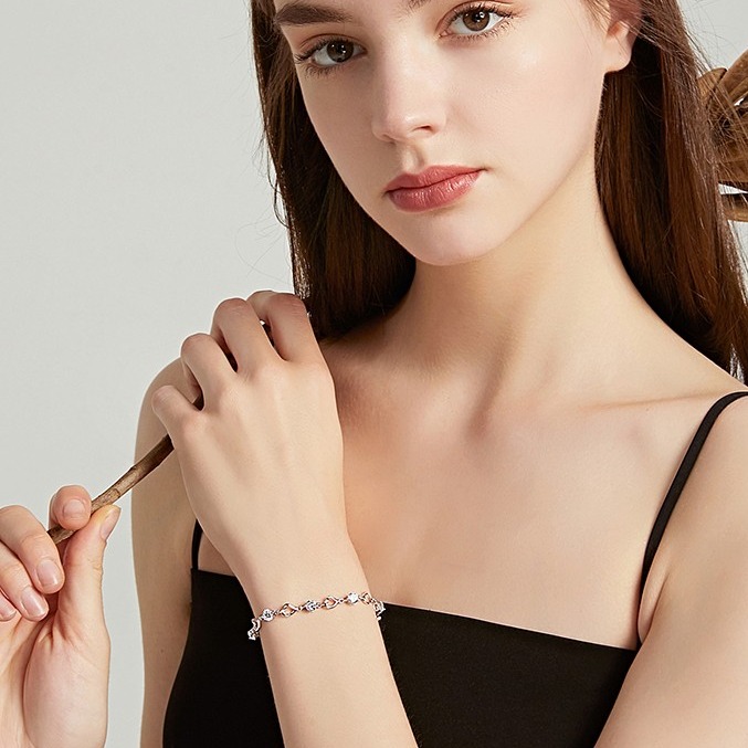 圣雅罗 媲美铂金银手链