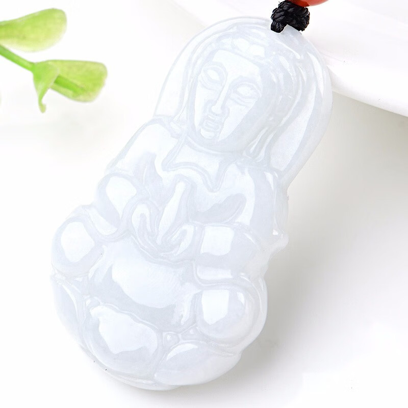 可玉可求 翡翠观音吊坠