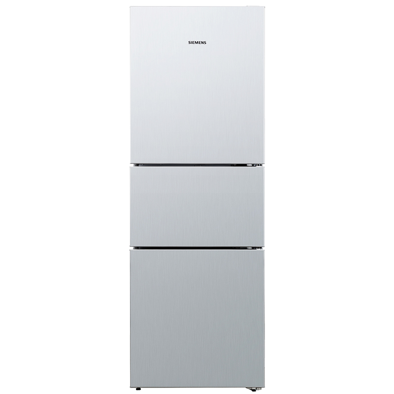 西门子274升拉丝银三门冰箱