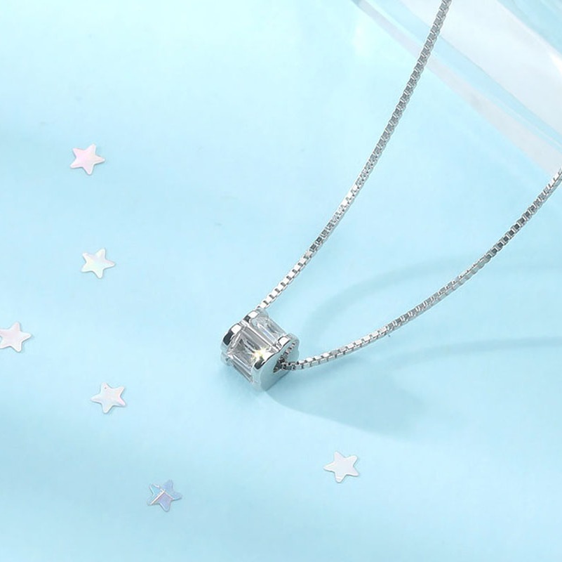 伊黛儿 多面锆石项链