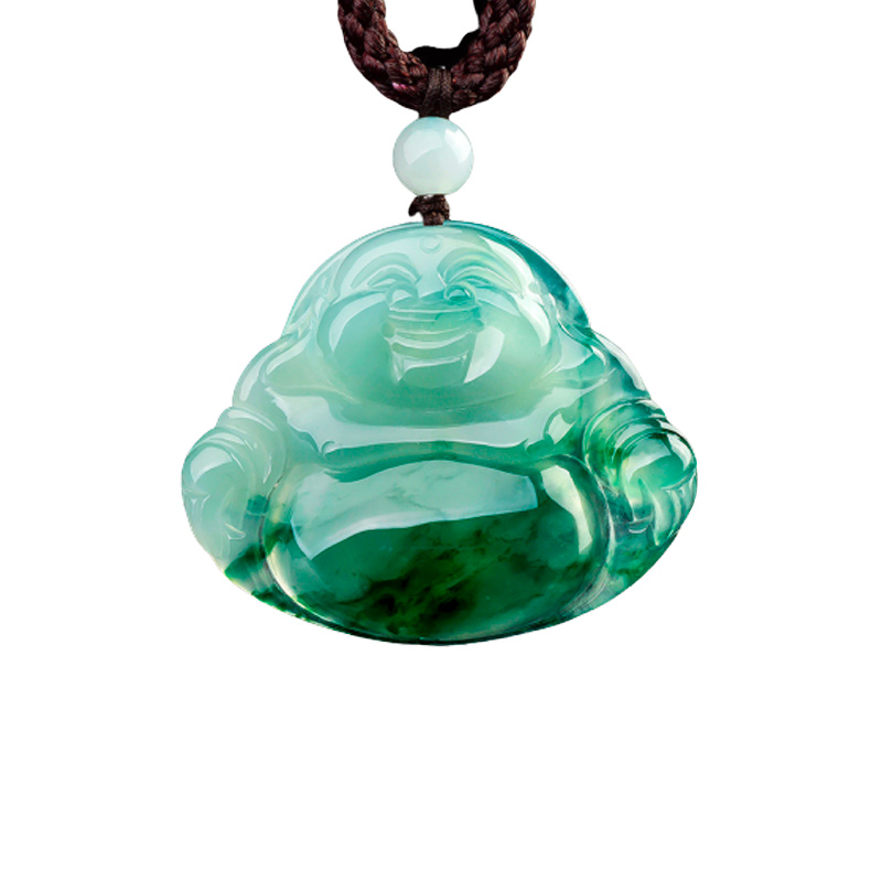碧玉尊 弥勒佛翡翠吊坠