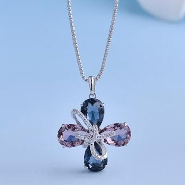 法蔻 环保合金水晶项链