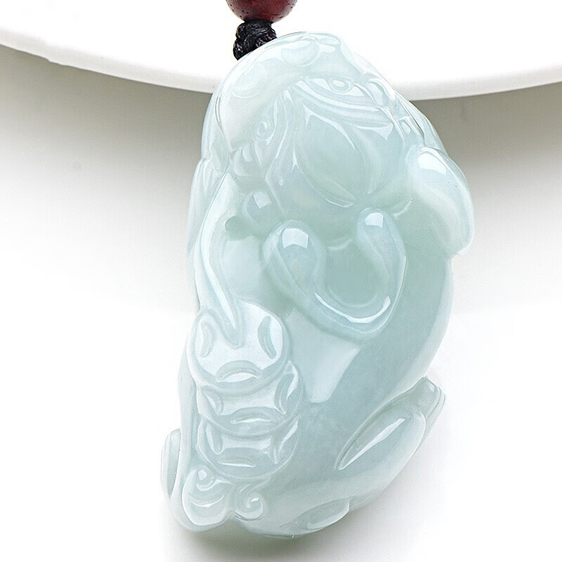 千载一玉 冰糯种翡翠貔貅吊坠
