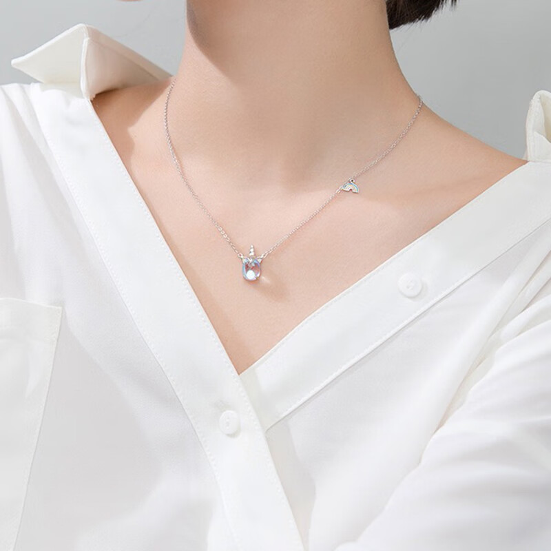 曼蒂娅 极光独角兽项链