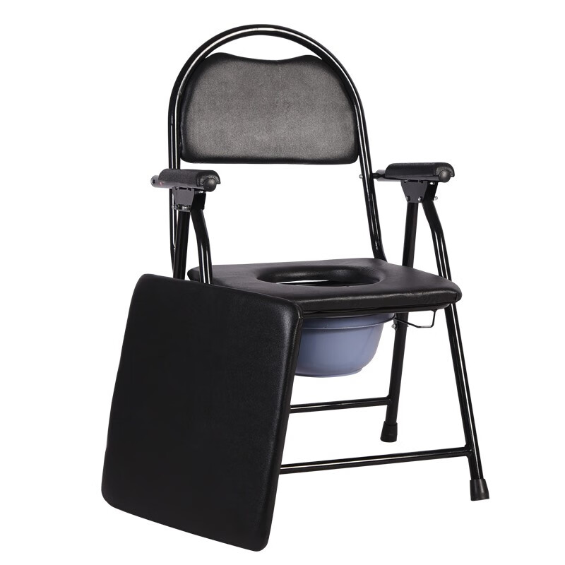 揽康 折叠 坐便轮椅