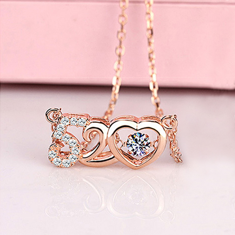 桑玛 数字吊坠女士项链