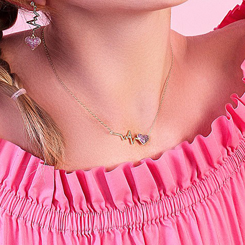 宝利图 纯银唯美心形项链