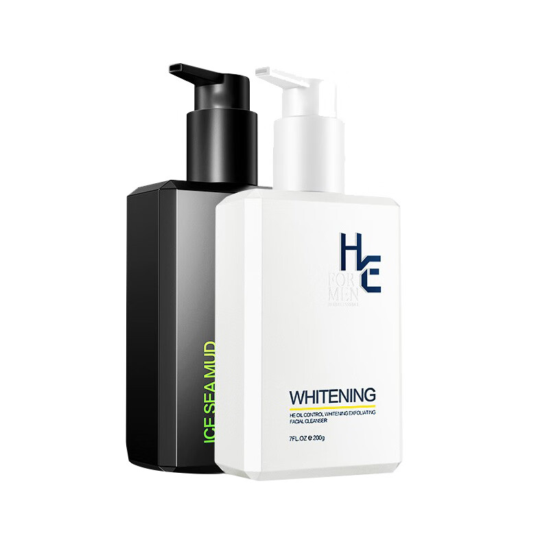 赫恩 控油美白去角质男士洁面乳