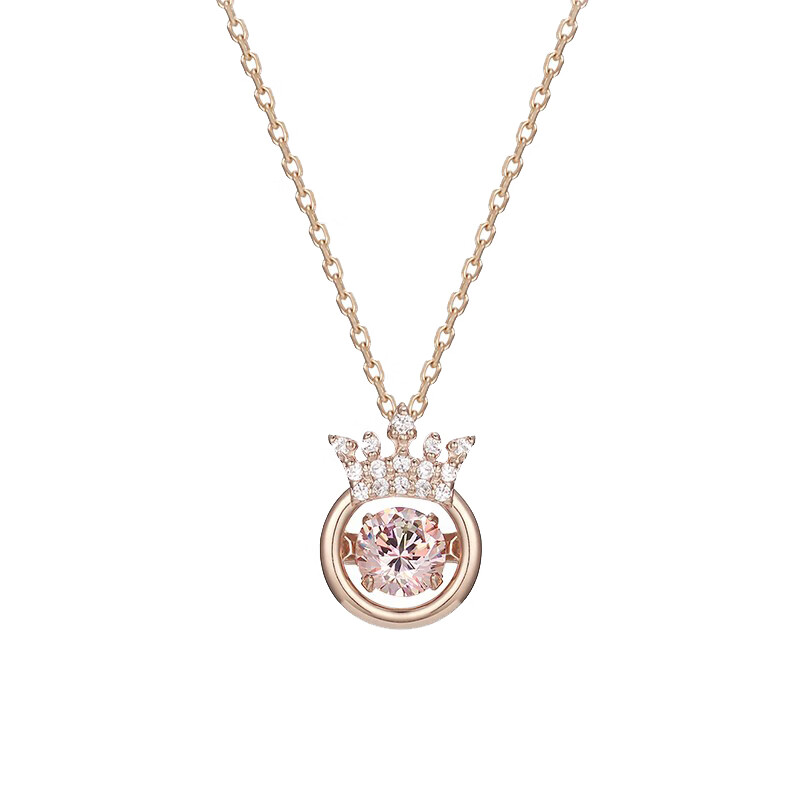 嘉饰缇娜 千禧粉心跳项链