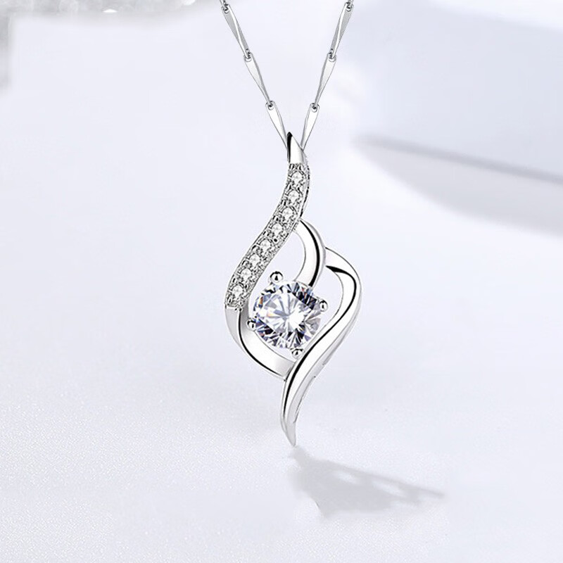 恋蕴 925纯银交织爱心吊坠