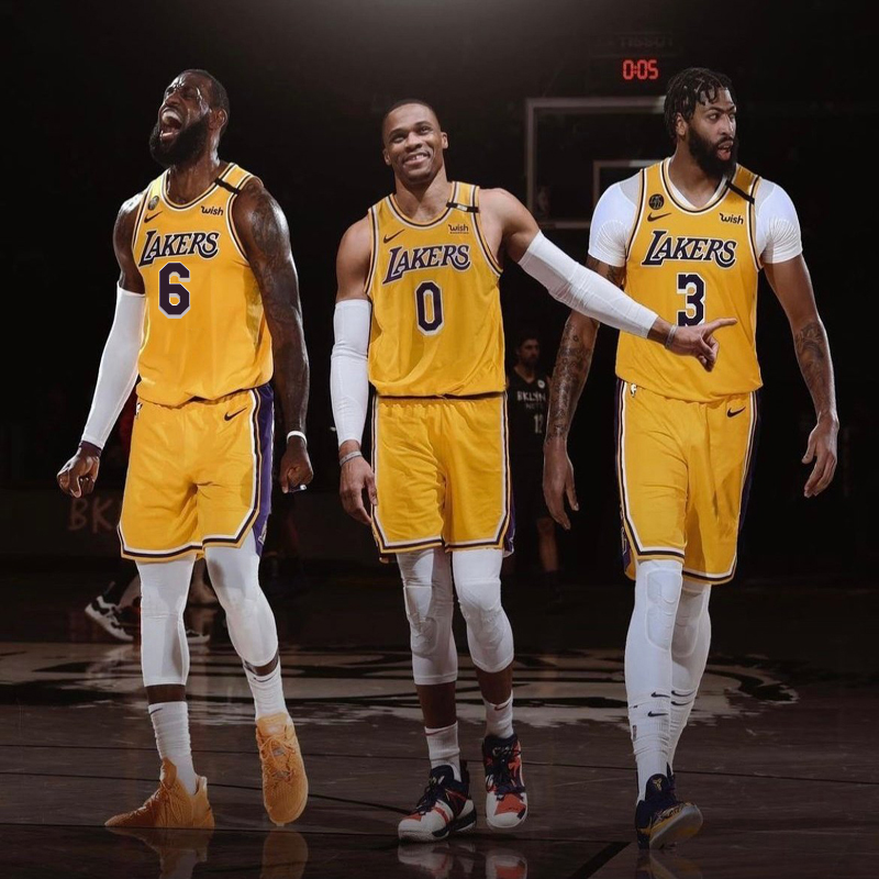 Lakers No. 0 Westbrook less Jersey No. 24 No. 6 team customization