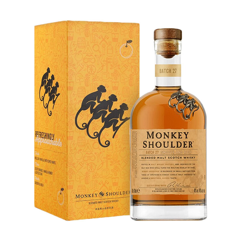 三只猴子 调和纯麦威士忌
