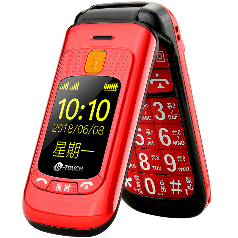 天语 双卡双待翻盖功能手机