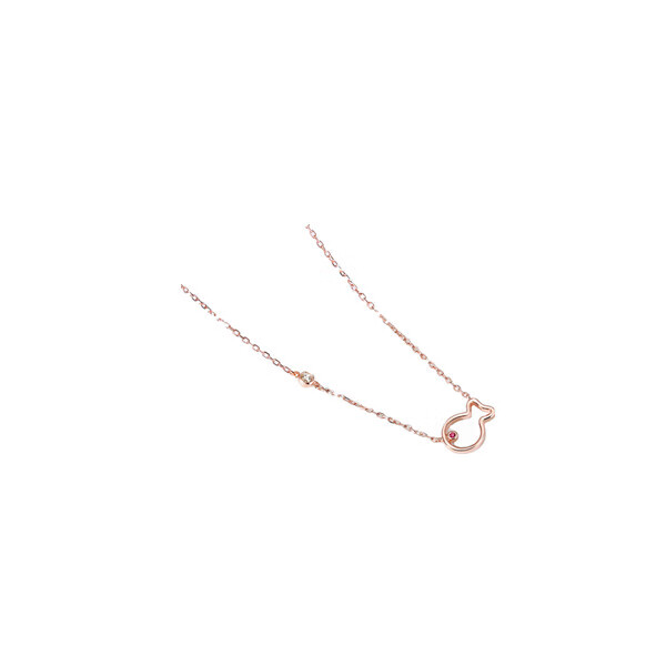 T400 玫瑰金小丑鱼项链