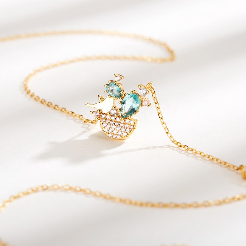 索缇朵 仙人掌锁骨链