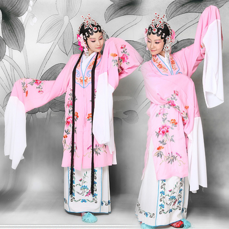 Huadan opera costumes drama costumes Beijing opera opera Tsing Yi practice clothes water sleeved Yue Opera Huangmei opera costumes Miss Phi