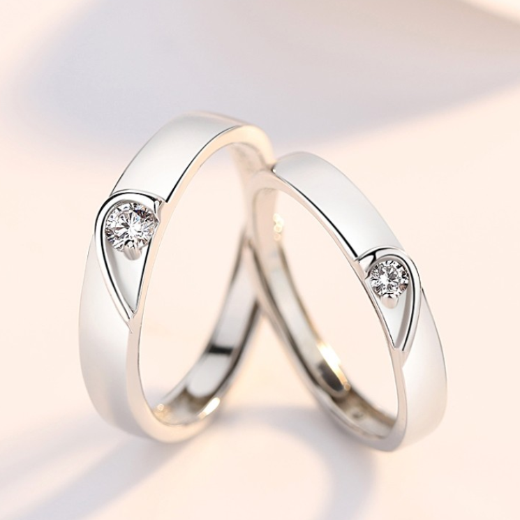 妮爱 永结同心情侣戒指